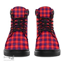 ScotsTee Shop Scottish Hamilton Modern Clan Crest Tartan All Season Boots