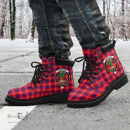 ScotsTee Shop Scottish Hamilton Modern Clan Crest Tartan All Season Boots