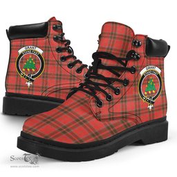 ScotsTee Shop Scottish Grant Weathered Clan Crest Tartan All Season Boots