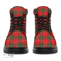 ScotsTee Shop Scottish MacAulay Modern Clan Crest Tartan All Season Boots