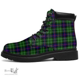ScotsTee Shop Scottish Leslie Hunting Clan Tartan All Season Boots