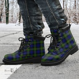 ScotsTee Shop Scottish Gunn Modern Clan Tartan All Season Boots