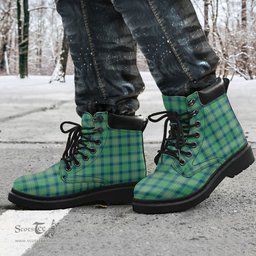 ScotsTee Shop Scottish Kennedy Ancient Clan Tartan All Season Boots