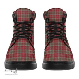 ScotsTee Shop Scottish Lindsay Weathered Clan Crest Tartan All Season Boots