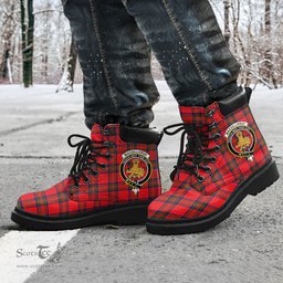 ScotsTee Shop Scottish MacGillivray Modern Clan Crest Tartan All Season Boots