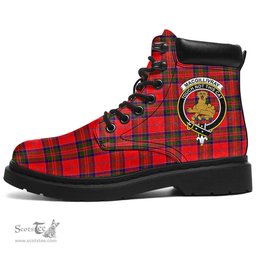 ScotsTee Shop Scottish MacGillivray Modern Clan Crest Tartan All Season Boots