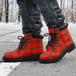 ScotsTee Shop Scottish MacDonald of Sleat Clan Tartan All Season Boots