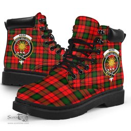 ScotsTee Shop Scottish Kerr Modern Clan Crest Tartan All Season Boots