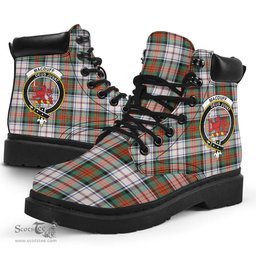 ScotsTee Shop Scottish MacDuff Dress Ancient Clan Crest Tartan All Season Boots