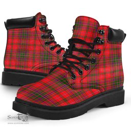 ScotsTee Shop Scottish MacDougall Modern Clan Tartan All Season Boots
