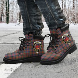 ScotsTee Shop Scottish MacDuff Hunting Modern Clan Crest Tartan All Season Boots