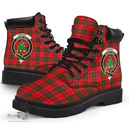 ScotsTee Shop Scottish Grant Modern Clan Crest Tartan All Season Boots