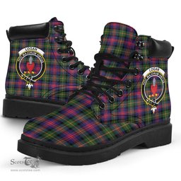 ScotsTee Shop Scottish Logan Modern Clan Crest Tartan All Season Boots