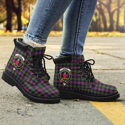 ScotsTee Shop Scottish Logan Modern Clan Crest Tartan All Season Boots