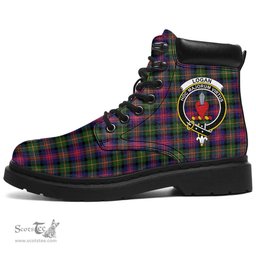 ScotsTee Shop Scottish Logan Modern Clan Crest Tartan All Season Boots