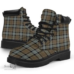 ScotsTee Shop Scottish Graham of Menteith Weathered Clan Tartan All Season Boots
