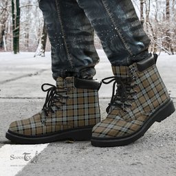 ScotsTee Shop Scottish Graham of Menteith Weathered Clan Tartan All Season Boots
