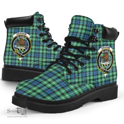 ScotsTee Shop Scottish Graham of Montrose Ancient Clan Crest Tartan All Season Boots