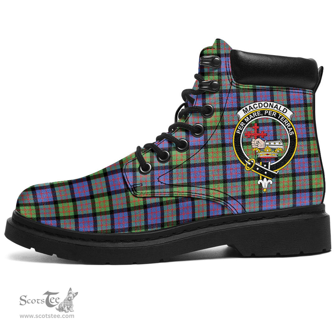 ScotsTee Shop Scottish MacDonald Ancient Clan Crest Tartan All Season Boots