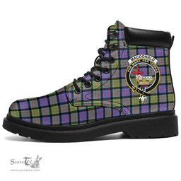 ScotsTee Shop Scottish MacDonald Ancient Clan Crest Tartan All Season Boots