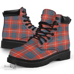 ScotsTee Shop Scottish Hamilton Ancient Clan Tartan All Season Boots