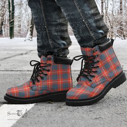 ScotsTee Shop Scottish Hamilton Ancient Clan Tartan All Season Boots