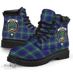 ScotsTee Shop Scottish Hamilton Hunting Modern Clan Crest Tartan All Season Boots