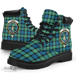 ScotsTee Shop Scottish Gunn Ancient Clan Crest Tartan All Season Boots