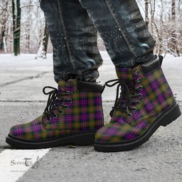 ScotsTee Shop Scottish MacDonnell of Glengarry Modern Clan Tartan All Season Boots