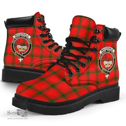 ScotsTee Shop Scottish MacDonald of Sleat Clan Crest Tartan All Season Boots