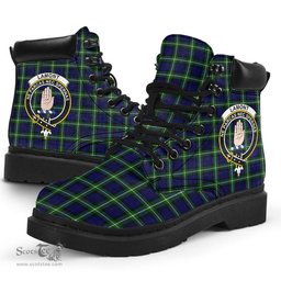 ScotsTee Shop Scottish Lamont Modern Clan Crest Tartan All Season Boots