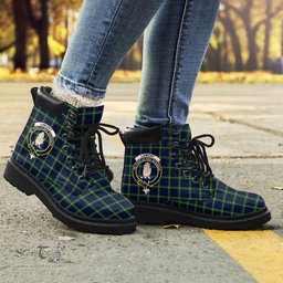 ScotsTee Shop Scottish Lamont Modern Clan Crest Tartan All Season Boots