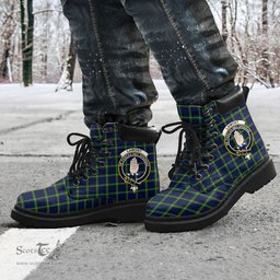ScotsTee Shop Scottish Lamont Modern Clan Crest Tartan All Season Boots