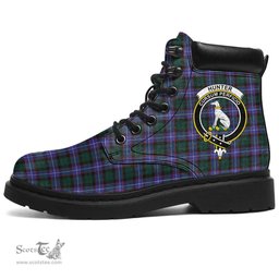 ScotsTee Shop Scottish Hunter Modern Clan Crest Tartan All Season Boots