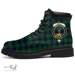 ScotsTee Shop Scottish Keith Modern Clan Crest Tartan All Season Boots