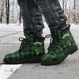 ScotsTee Shop Scottish MacArthur Modern Clan Crest Tartan All Season Boots