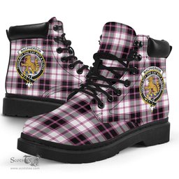 ScotsTee Shop Scottish MacPherson Hunting Modern Clan Crest Tartan All Season Boots