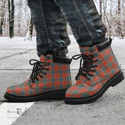 ScotsTee Shop Scottish MacLean of Duart Ancient Clan Tartan All Season Boots