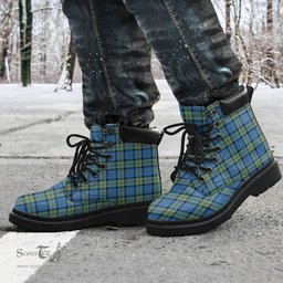 ScotsTee Shop Scottish MacLeod of Harris Ancient Clan Tartan All Season Boots