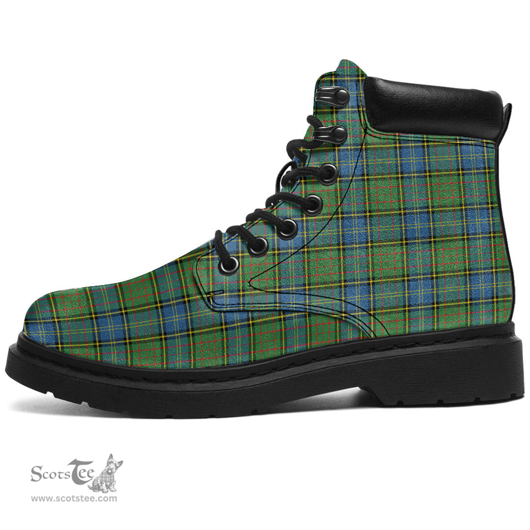 ScotsTee Shop Scottish MacMillan Hunting Ancient Clan Tartan All Season Boots