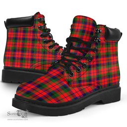 ScotsTee Shop Scottish MacNaughton Modern Clan Tartan All Season Boots