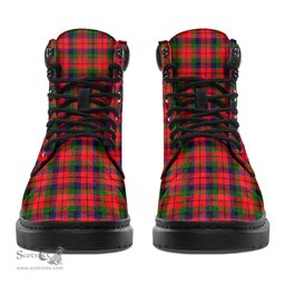ScotsTee Shop Scottish MacNaughton Modern Clan Tartan All Season Boots