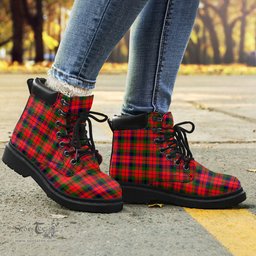 ScotsTee Shop Scottish MacNaughton Modern Clan Tartan All Season Boots
