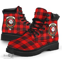 ScotsTee Shop Scottish Wemyss Modern Clan Crest Tartan All Season Boots