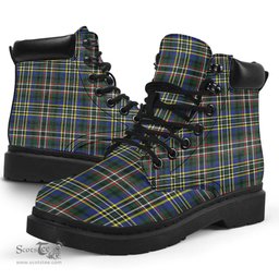ScotsTee Shop Scottish Scott Green Modern Clan Tartan All Season Boots