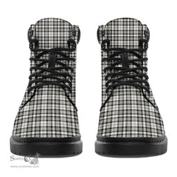ScotsTee Shop Scottish Scott Black White Ancient Clan Tartan All Season Boots