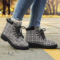 ScotsTee Shop Scottish Scott Black White Ancient Clan Tartan All Season Boots