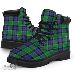 ScotsTee Shop Scottish Graham of Menteith Modern Clan Tartan All Season Boots