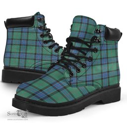 ScotsTee Shop Scottish Sinclair Hunting Ancient Clan Tartan All Season Boots