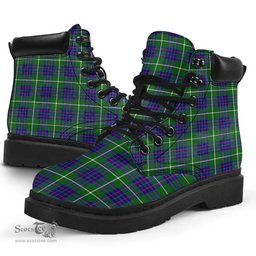 ScotsTee Shop Scottish MacIntyre Hunting Modern Clan Tartan All Season Boots